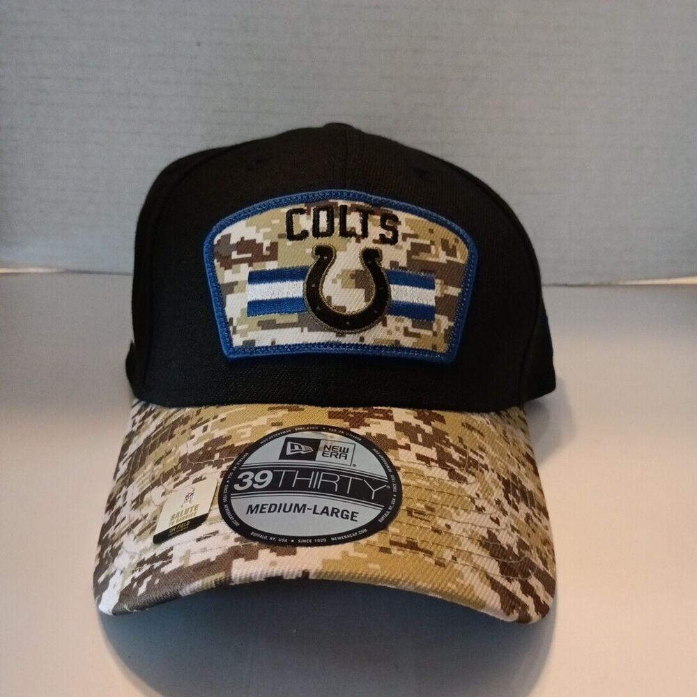 Indianapolis Colts M-L Medium Large Digital Camo Brim Hat New Era 59Fifty NFL